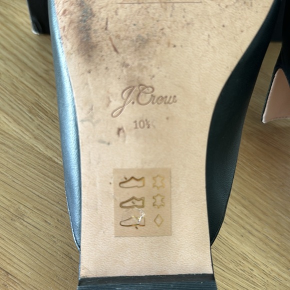 J. Crew Pointed-toe Slides or Mules in Leather, Black, size 10 1/2 - Picture 4 of 7